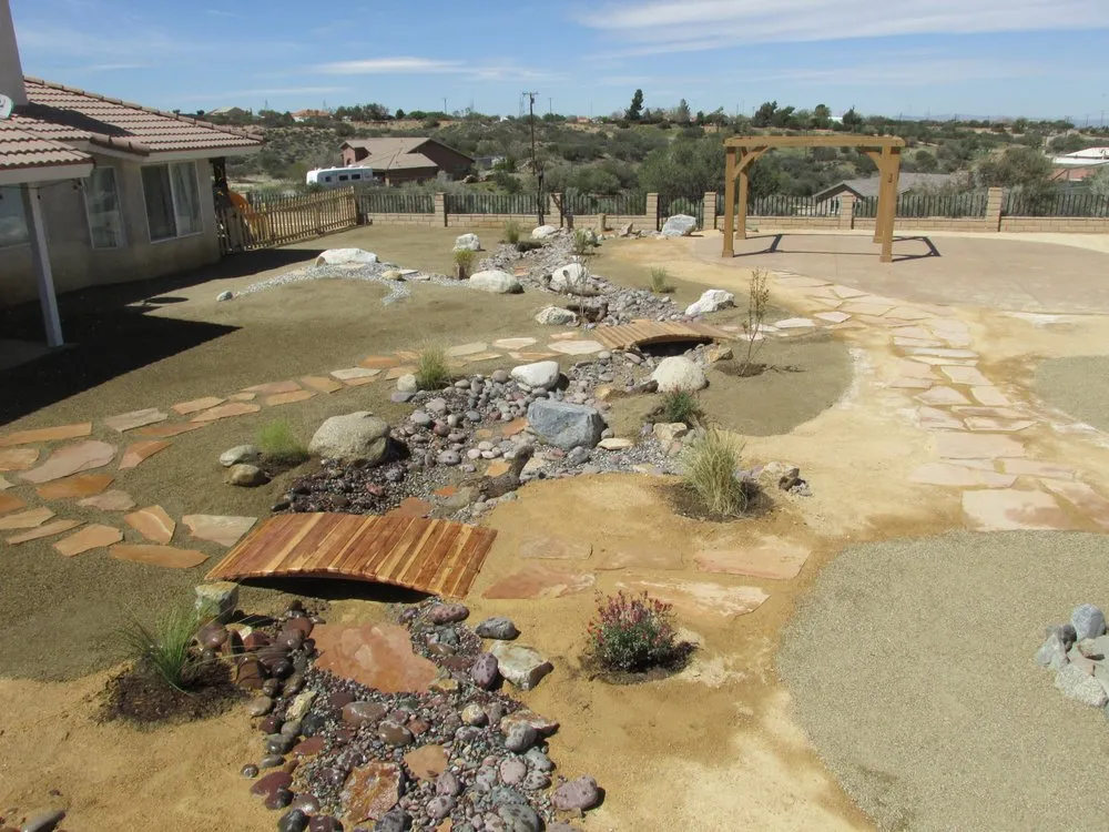 Custom residential landscaping in Victorville, CA by Gary Swank Landscaping