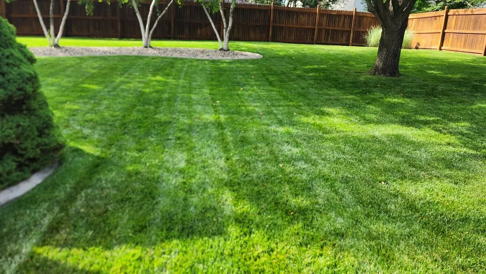 Professional lawn mowing service with custom design in Kansas City, MO by Gary's Lawn Service, LLC