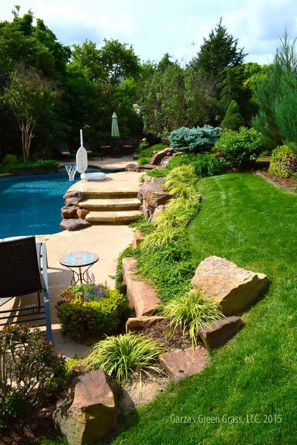 Affordable landscape installation for homes across Moore, OK - Garza's Green Grass