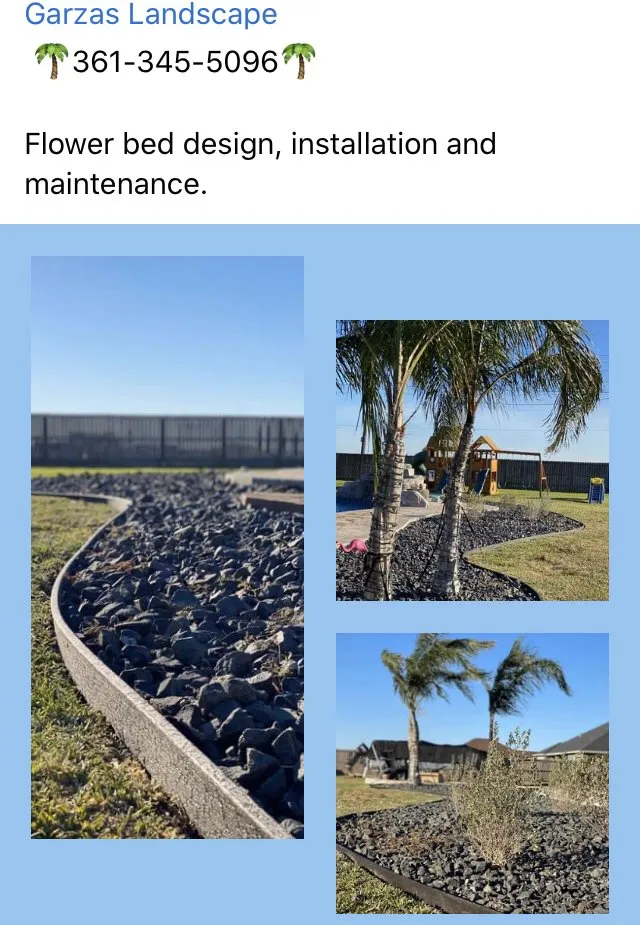 Affordable garden landscaping in Corp Christi, TX by Garza’s Landscape & Tree Service
