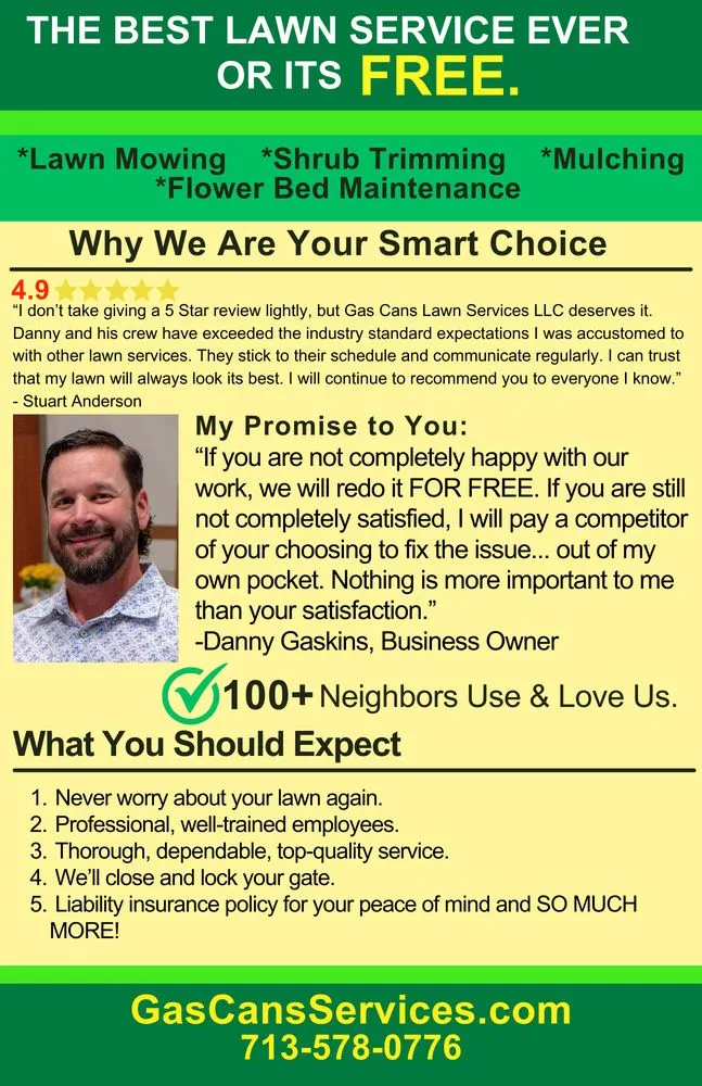 Expert yard cleanup service for residential properties in Willis, TX by Gas Cans Lawn Services