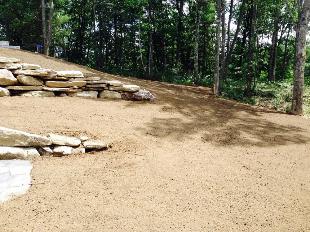 Custom garden landscaping in Lancaster, MA by Gatsby Grounds Company