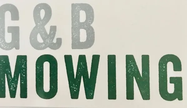 G&B Mowing Logo