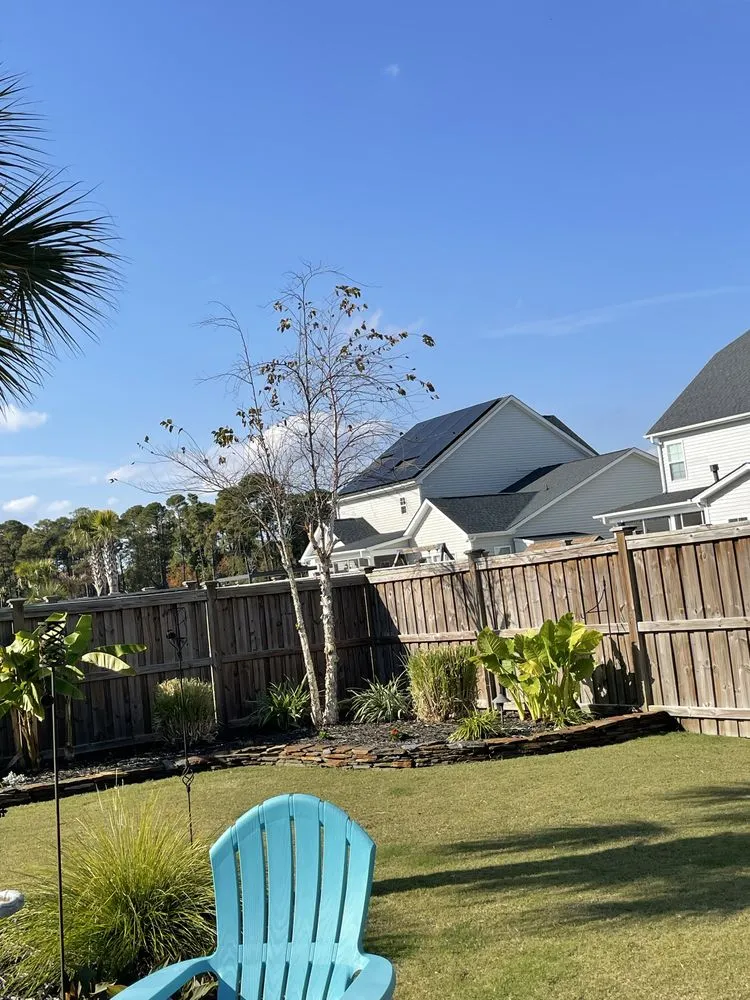 Custom landscape installation for homes in Rocky Point, NC by GB Property Solutions