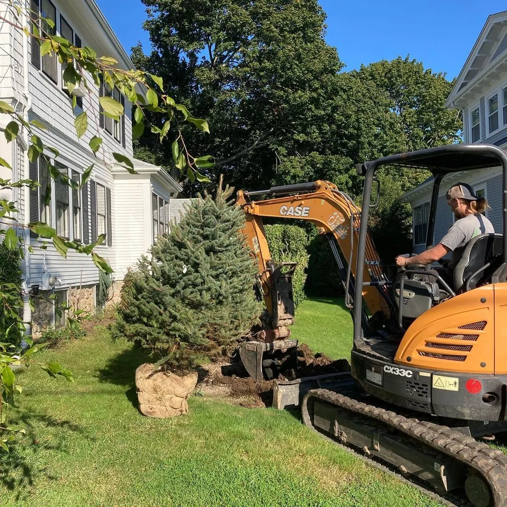 Custom yard cleanup service for residential properties in Fairhaven, MA by GBK Company