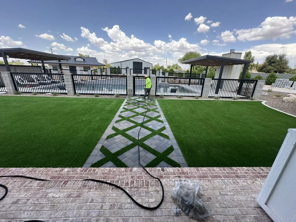 Reliable yard cleanup service with custom design in Mesa, AZ by G&C Landscaping