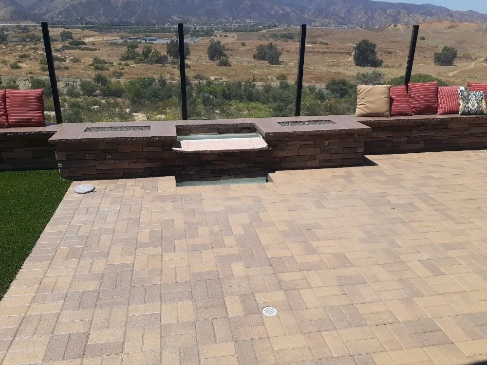 Custom garden landscaping with custom design in Jurupa Valley, CA by GCN Landscaping