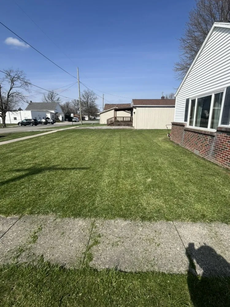 Custom garden landscaping in Spencerville, OH by GDP Lawncare