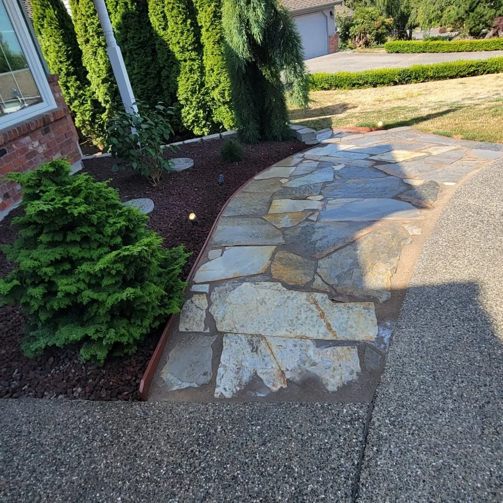 Custom landscape design in Renton, WA by G&E Landscape Contractor