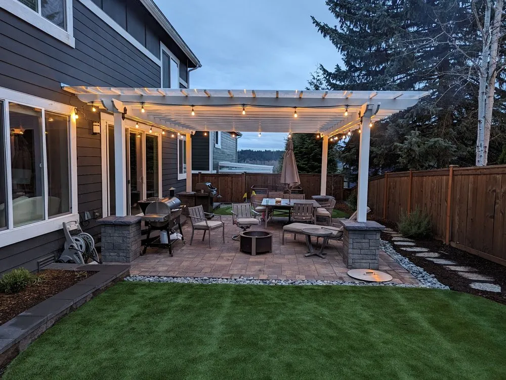 Custom landscape design in Renton, WA by G&E Landscape Contractor