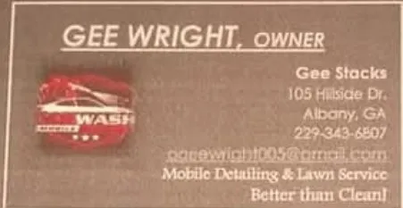 Gee Stacks Detailing Pressure Washing And Lawn Care Logo