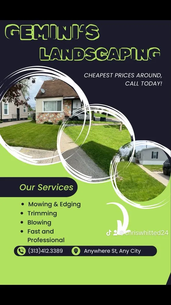 Trusted landscaping services for residential properties in Detroit, MI by Gemini Landscaping