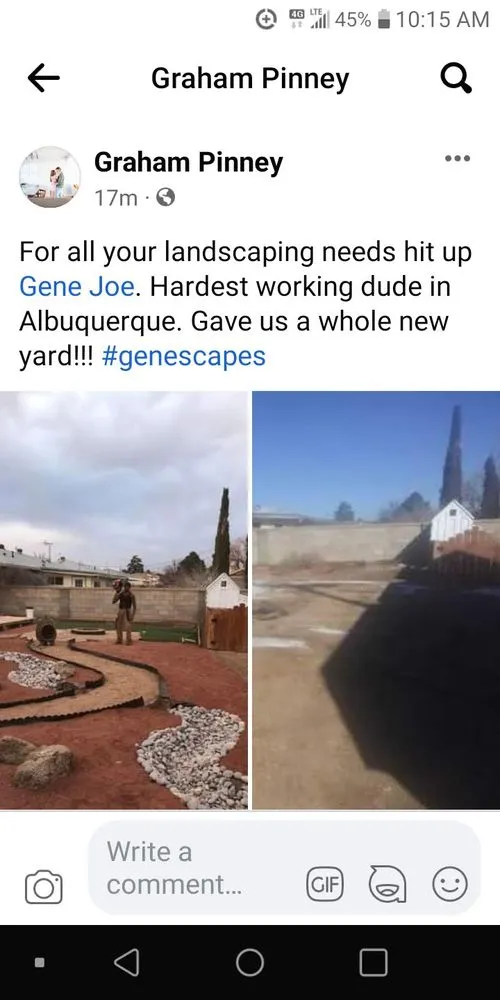 Reliable yard maintenance for residential properties in Albuquerque, NM by Gene Joe