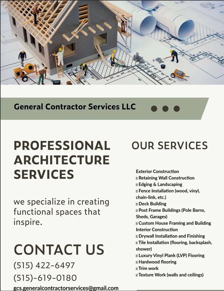 Professional lawn mowing service with custom design across Des Moines, IA - General Contractor Services