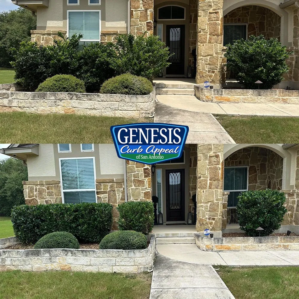 Expert yard cleanup service for outdoor upgrades in San Antonio, TX by Genesis Curb Appeal