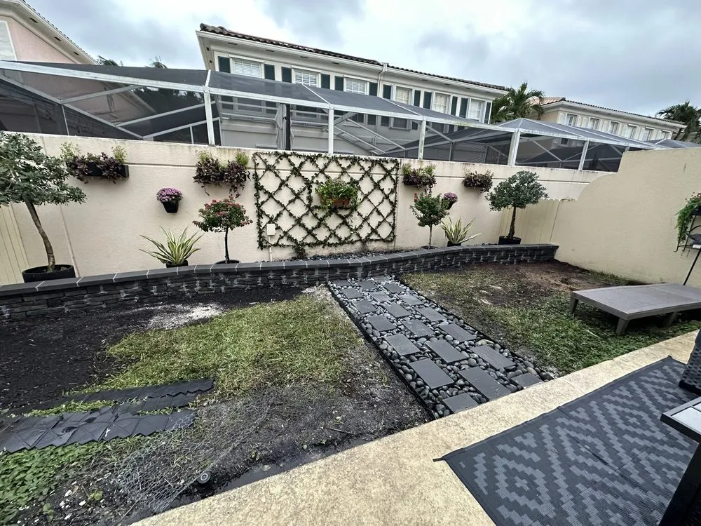 Reliable garden landscaping for homes in Lake Worth Beach, FL by Genesis Design Scape Services