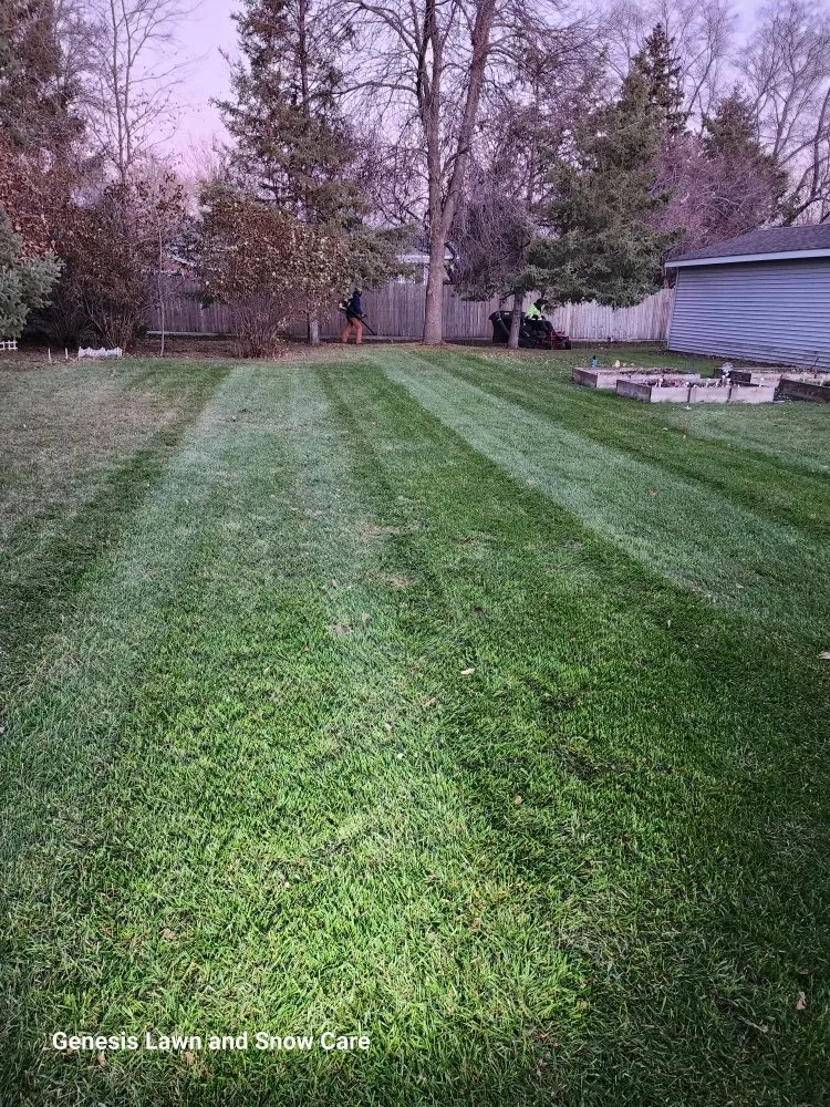 Professional lawn care service for year-round maintenance in Thief River Falls, MN by Genesis Lawn and Snow Care
