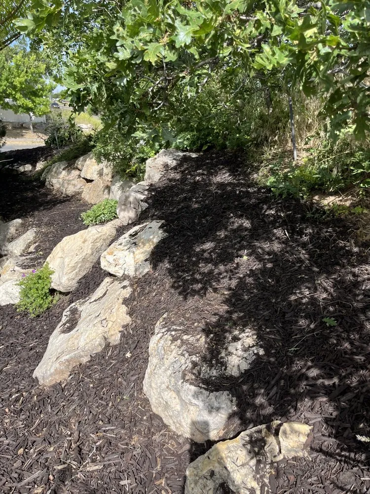 Professional garden landscaping in Layton, UT by Genesis Lawn Care