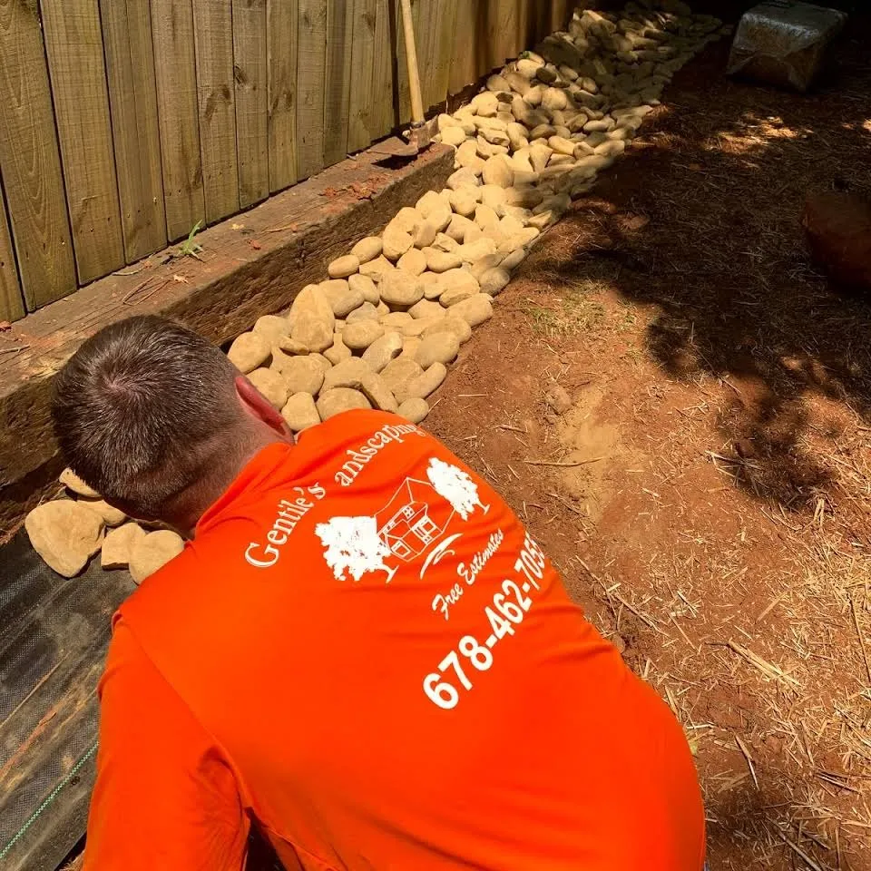 Custom garden landscaping in Woodstock, GA - Gentile’s Landscaping