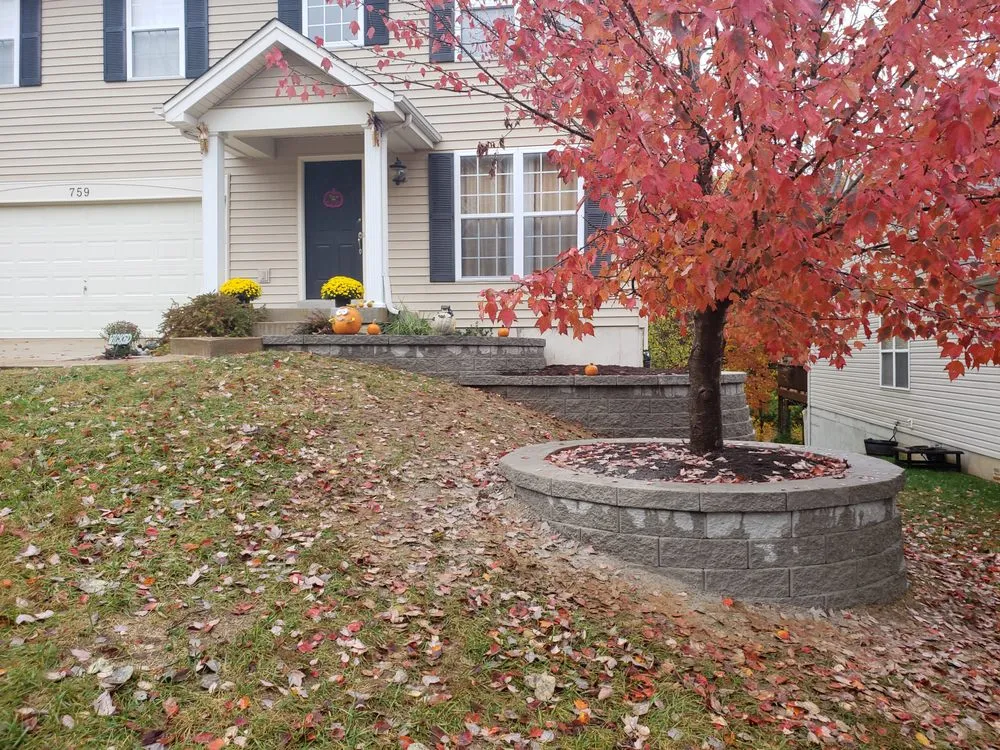 Custom outdoor landscaping in Fenton, MO by Genuine Lawn Care