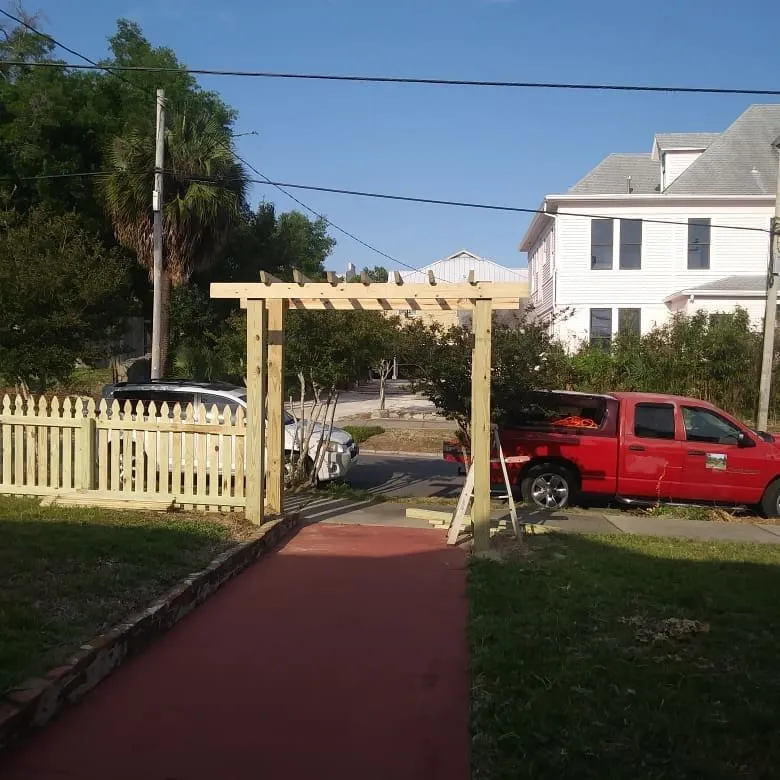 Reliable yard cleanup service with custom design across Pensacola, FL - George Scott Fencing Lawn & Maintenance Service