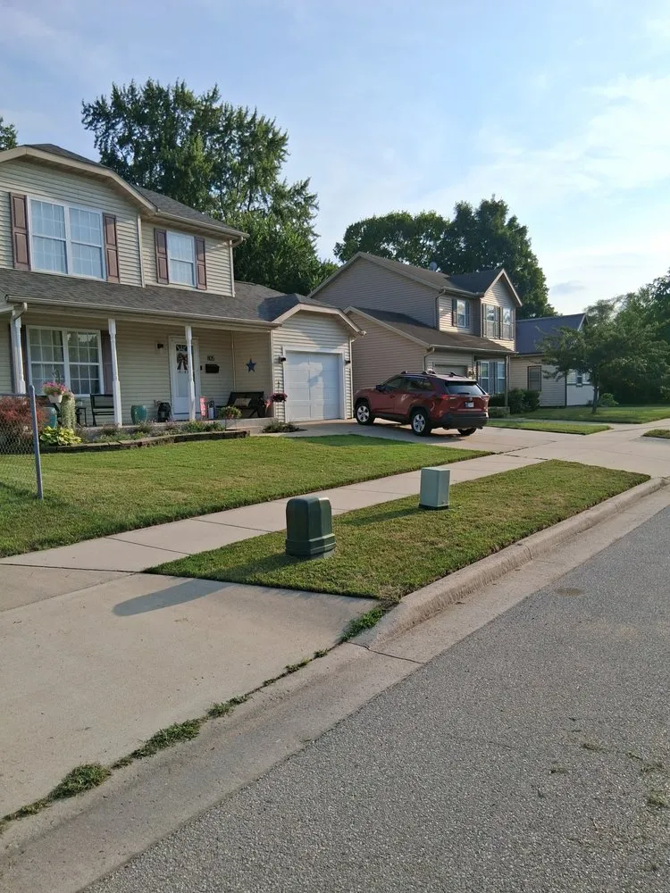 Professional outdoor landscaping with custom design in Rolling Prairie, IN by Georges Landscape