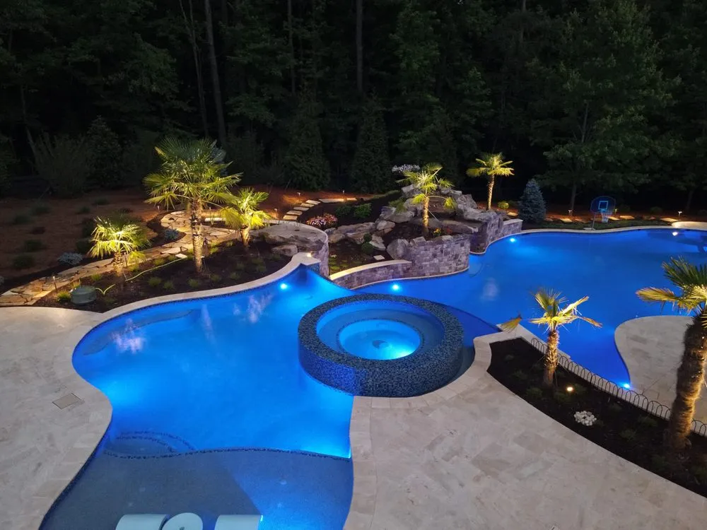Custom yard cleanup service with custom design across Milton, GA - Georgia Classic Pool