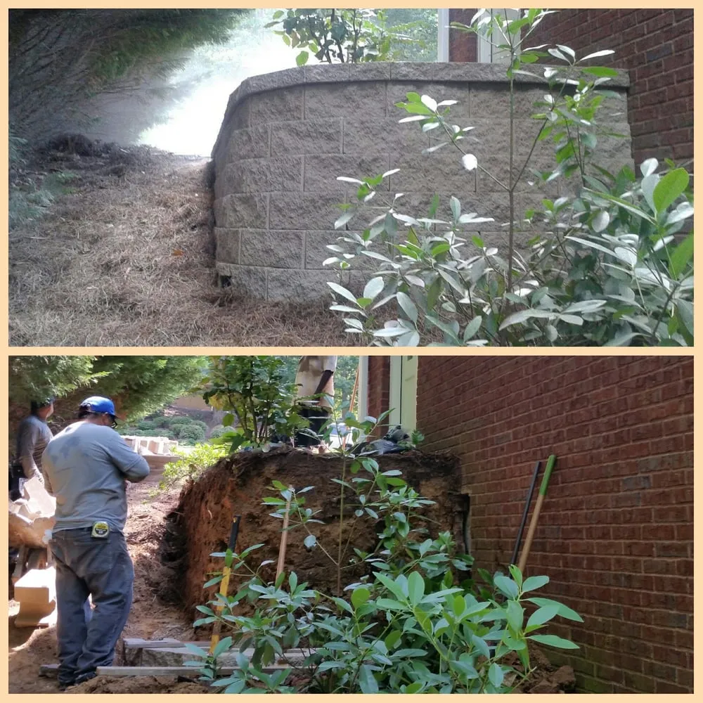 Local landscape installation in Lilburn, GA by Georgia Oak Landscaping