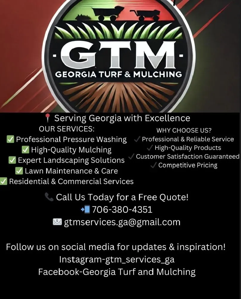 Reliable yard maintenance in Athens, GA by Georgia Turf And Mulching