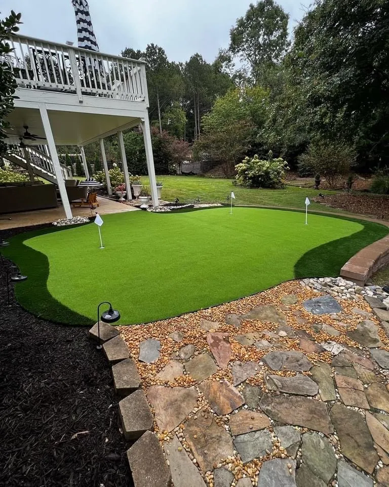 Professional garden landscaping for outdoor upgrades in Marietta, GA by Georgia Turf Specialists