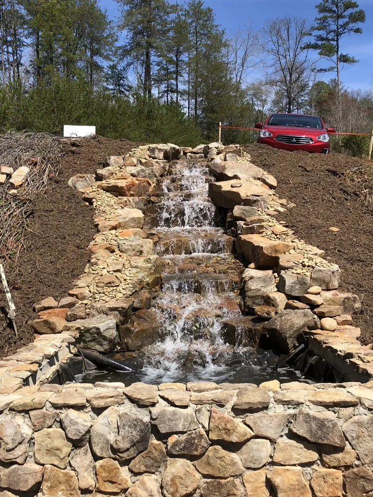 Professional outdoor landscaping with custom design across Gainesville, GA - Georgia Waterscapes