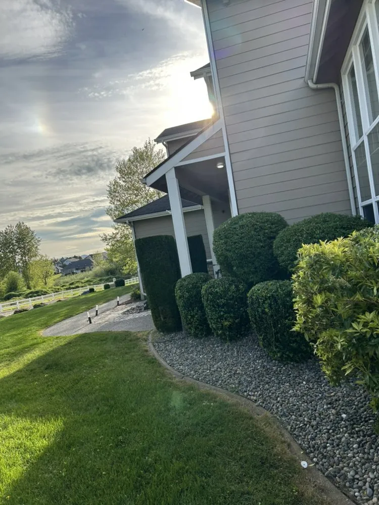 Custom outdoor landscaping for year-round maintenance in Olympia, WA by Gerardo Yard Maintenance