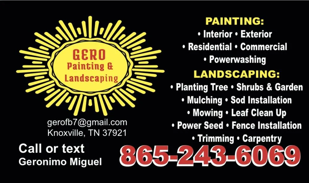 Custom lawn mowing service near you across Knoxville, TN - Gero Painting & Landscaping