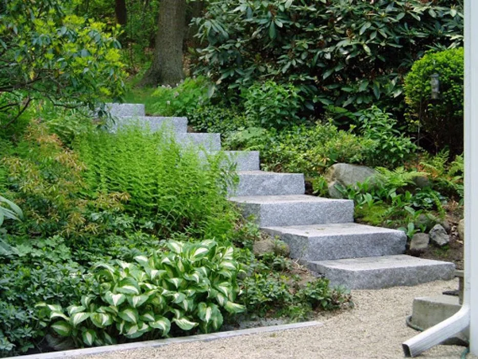Custom landscape design in Woburn, MA by Gerrior Masonry & Landscape Construction