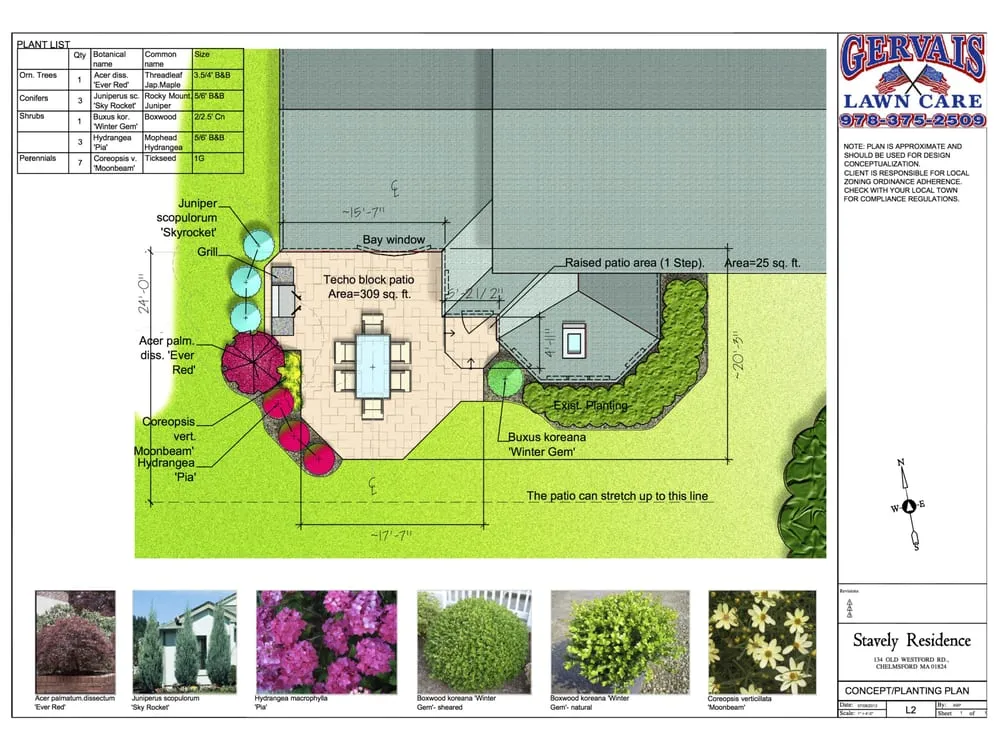 Affordable yard cleanup service for residential properties in Tyngsboro, MA by Gervais Lawn Care