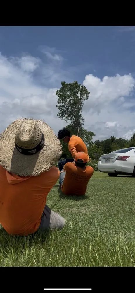 Custom lawn mowing service for residential properties in Houston, TX by Get Her Done Tx Tree Services