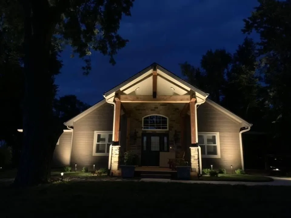Local landscape installation in Overland Park, KS by Get Lit Lighting & Landscape