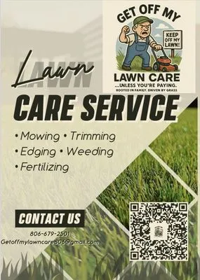 Get Off My Lawn Care Logo
