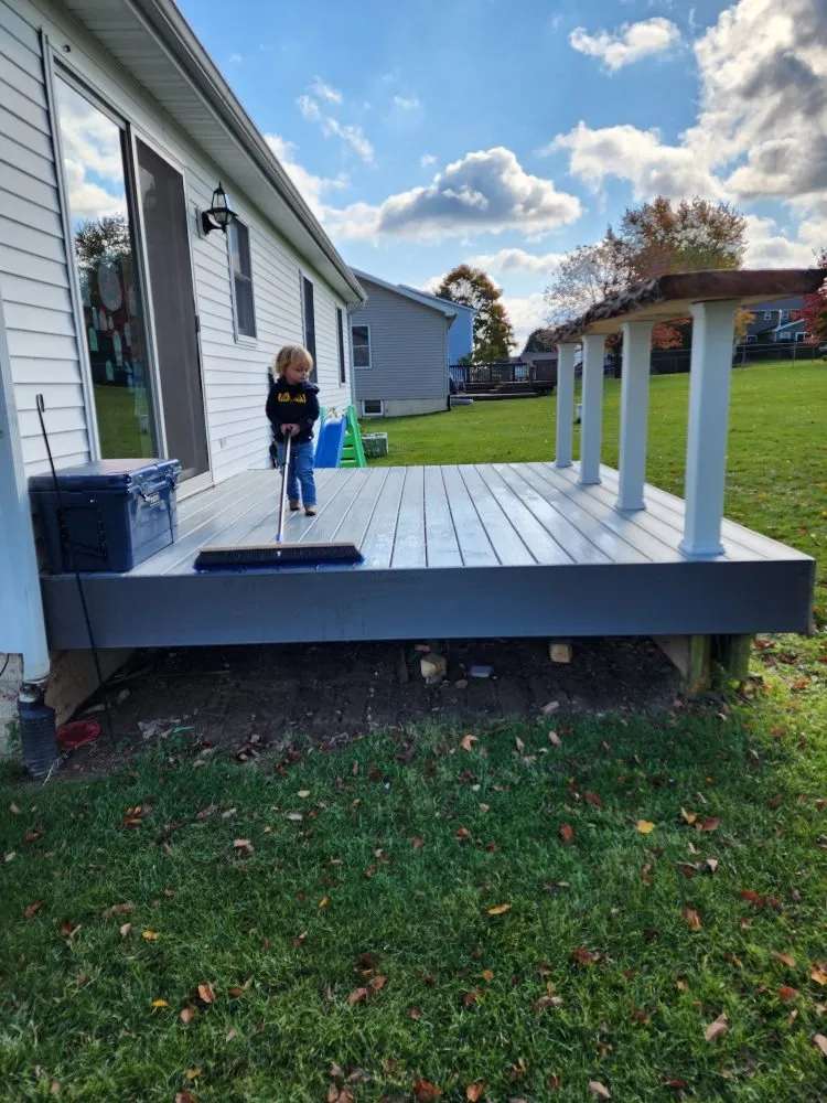 Custom landscape installation in Onsted, MI - GET Property Services