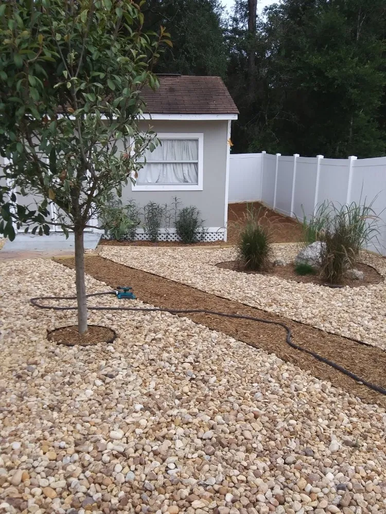 Professional landscape installation for residential properties across Dunnellon, FL - Get R Green Sod and Landscaping