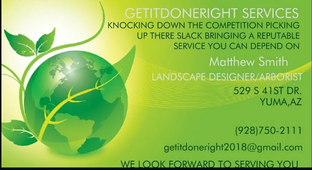 Reliable yard cleanup service for homes in Yuma, AZ by Getitdoneright Services