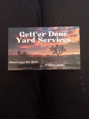 Gett'er Done Yard Services Logo