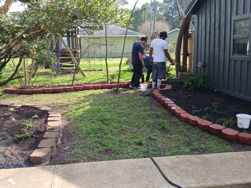 Custom landscape design for residential properties in La Marque, TX by GETTER DUNNE LAWN SERVICE