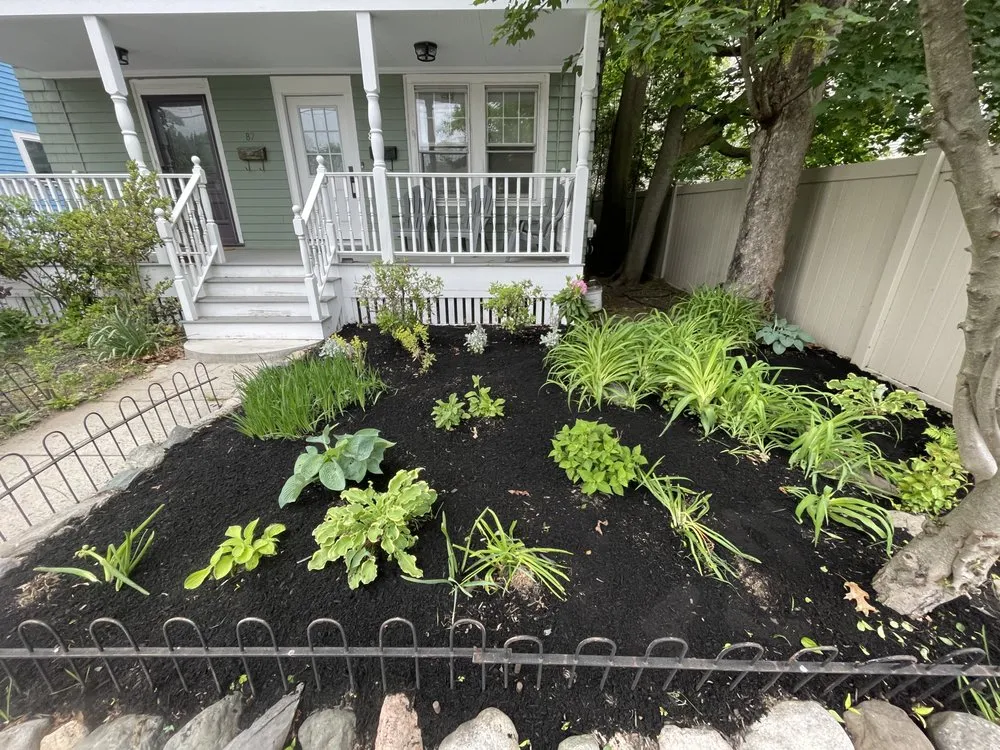 Expert outdoor landscaping for residential properties in Newton, MA by Gettin Better Landscaping