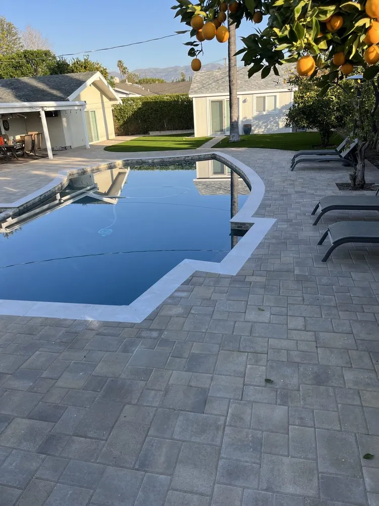 Professional outdoor landscaping in Los Angeles, CA by GFG Pavers & Construction
