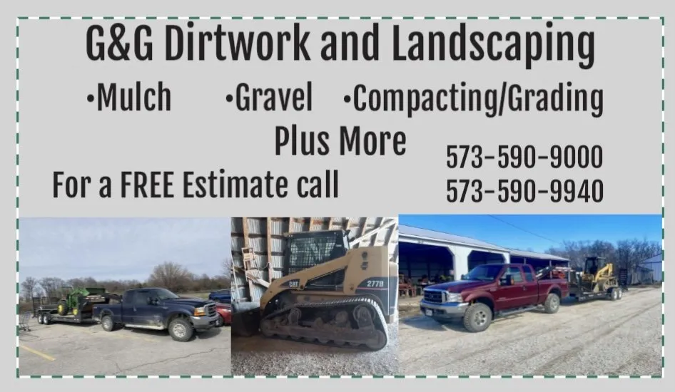 Professional lawn mowing service in Wellsville, MO by G&G Dirtwork and Landscaping