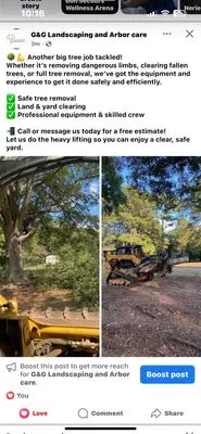 G&G Landscaping and Arbor care Logo