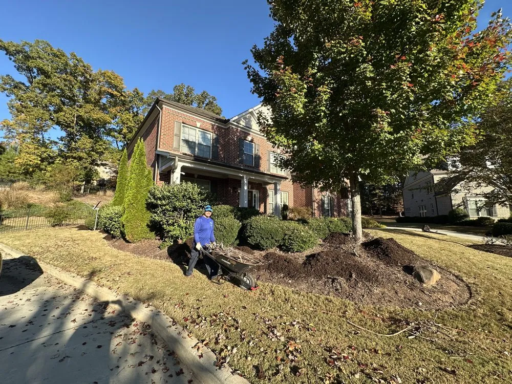 Professional residential landscaping in Lawrenceville, GA by G&G Property Maintenance & Lawn Services