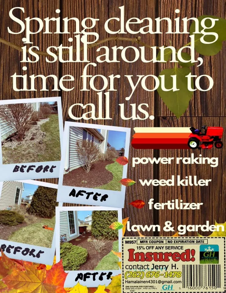 Local lawn mowing service for beautiful yards in Kenosha, WI by GH All Purpose Properties