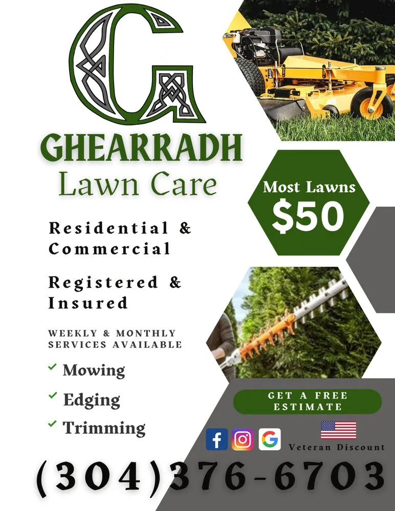 Local landscaping services in Morgantown, WV - Ghearradh Lawn Care
